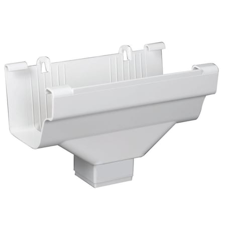 Amerimax Home Products Amerimax 5 in. W X 9 in. L White Vinyl Traditional Gutter Drop Outlet M0506-6